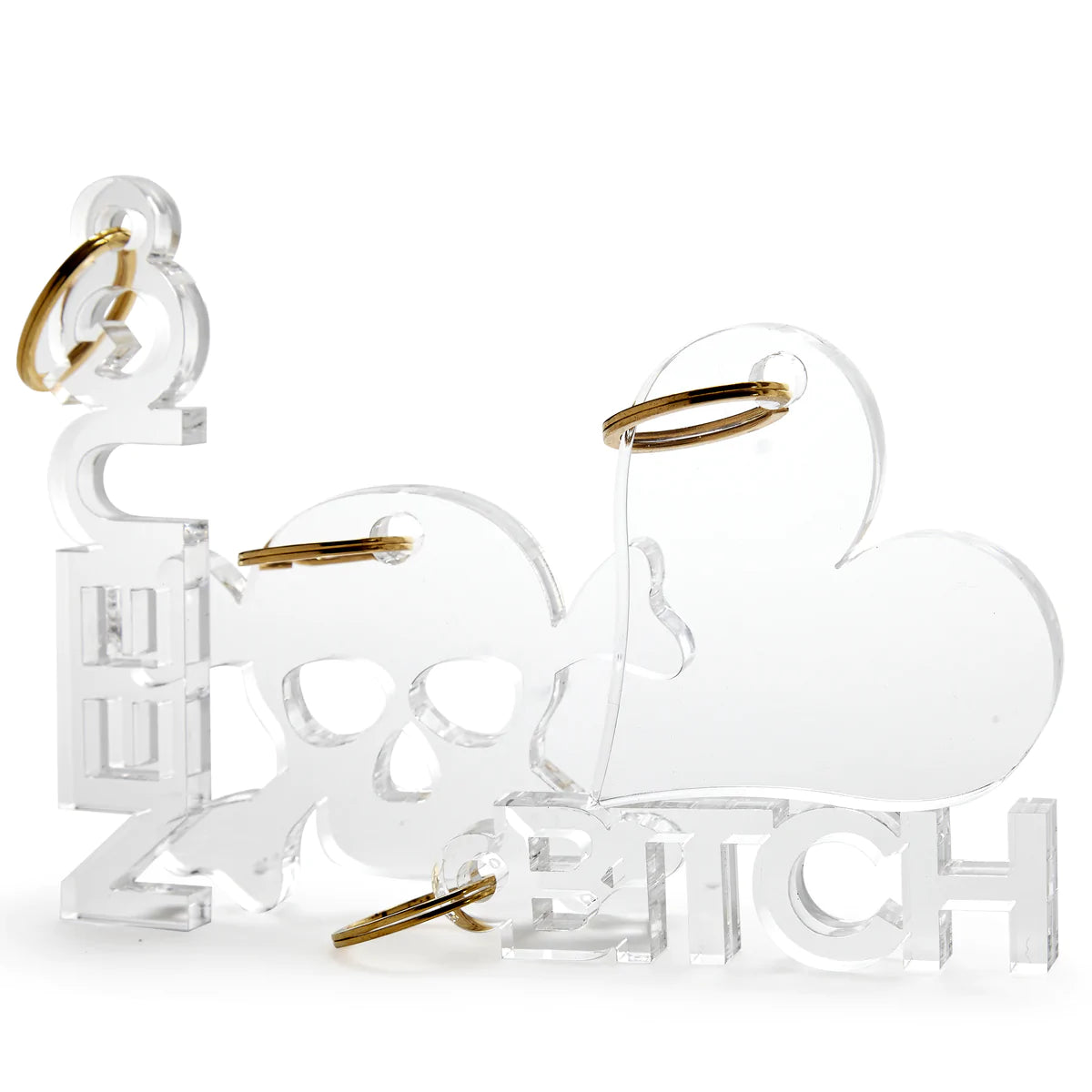 The BONEZ Acryl stand & Keycharm KEYCHAINS – Tara Wilson Designs