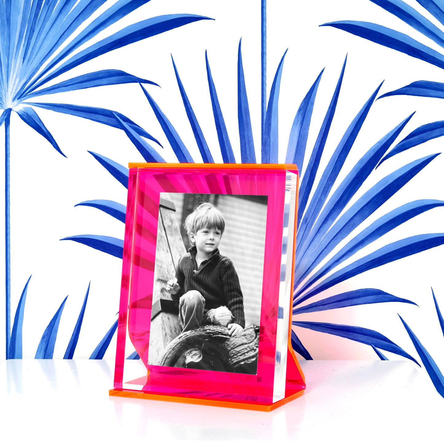 Hot Pink Acrylic Retro Frame