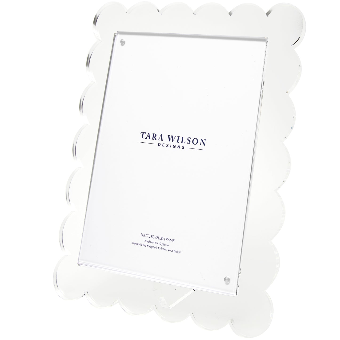 SCALLOP FRAME - 8 X 10 - CLEAR