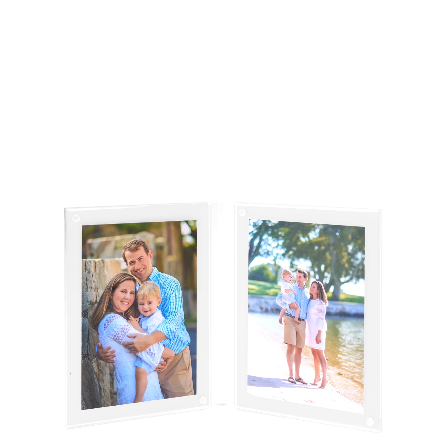 LARGE DOUBLE BEVEL FRAME - WHITE