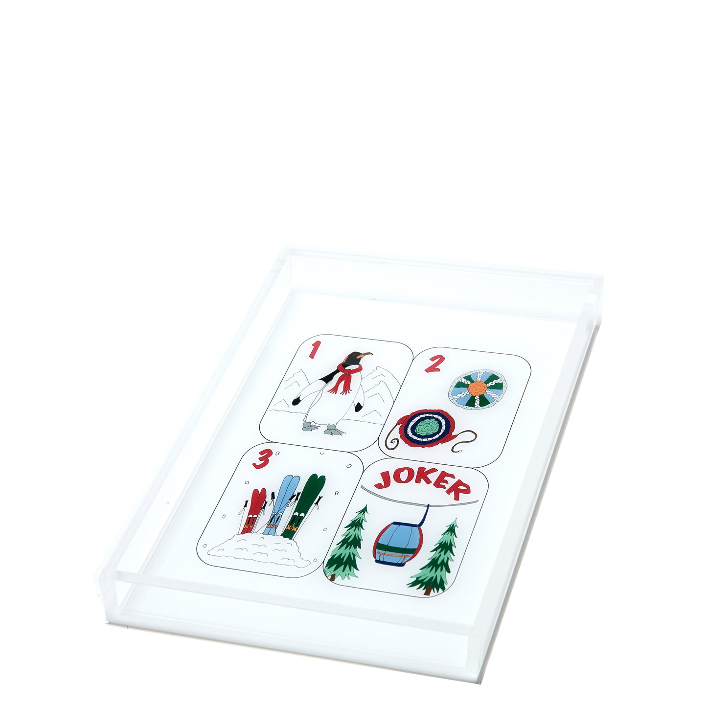 TRAY - WINTER MAHJONG TILES