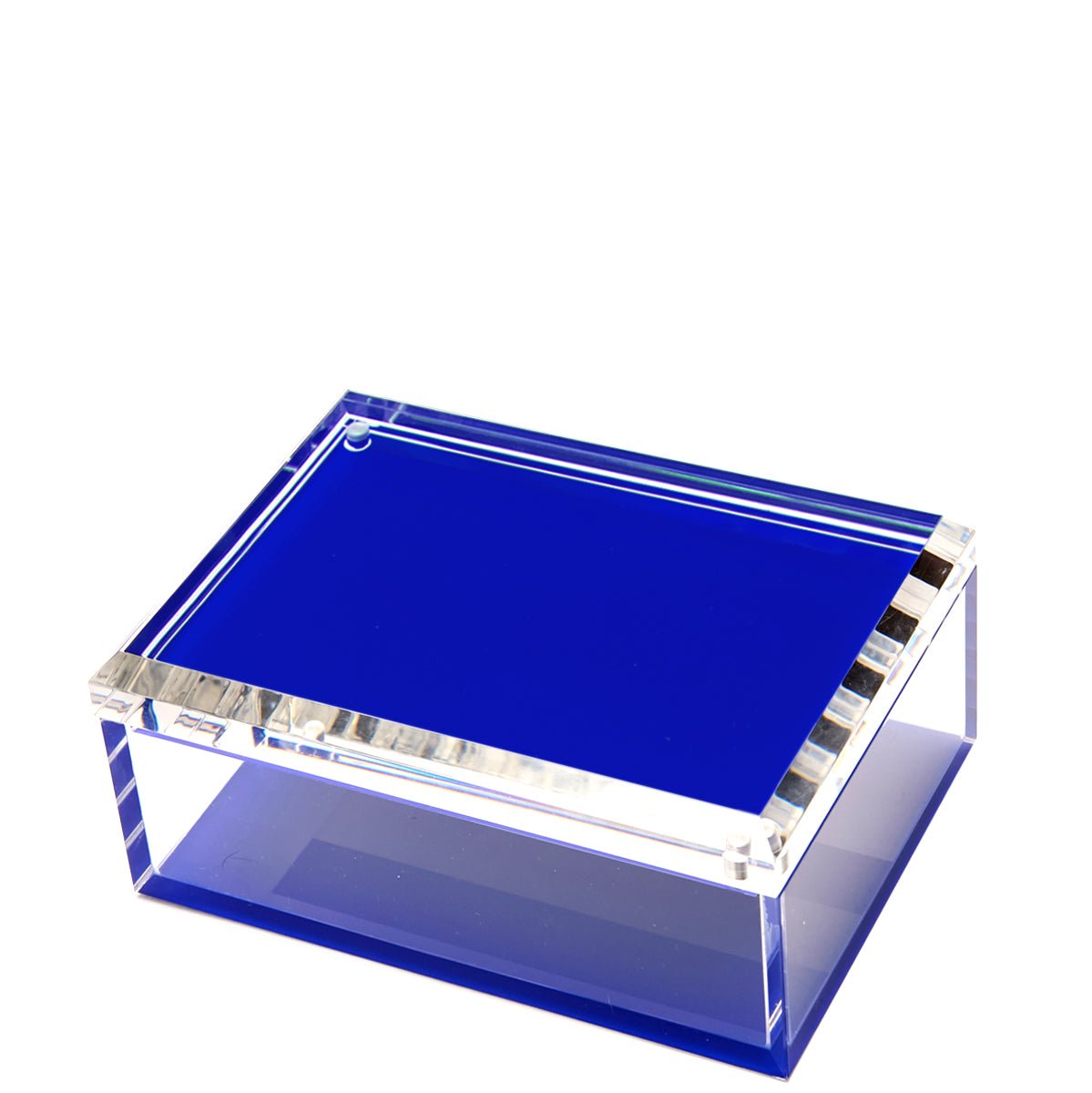 Blue Acrylic 5" x 7" Photo Box - Tara Wilson Designs