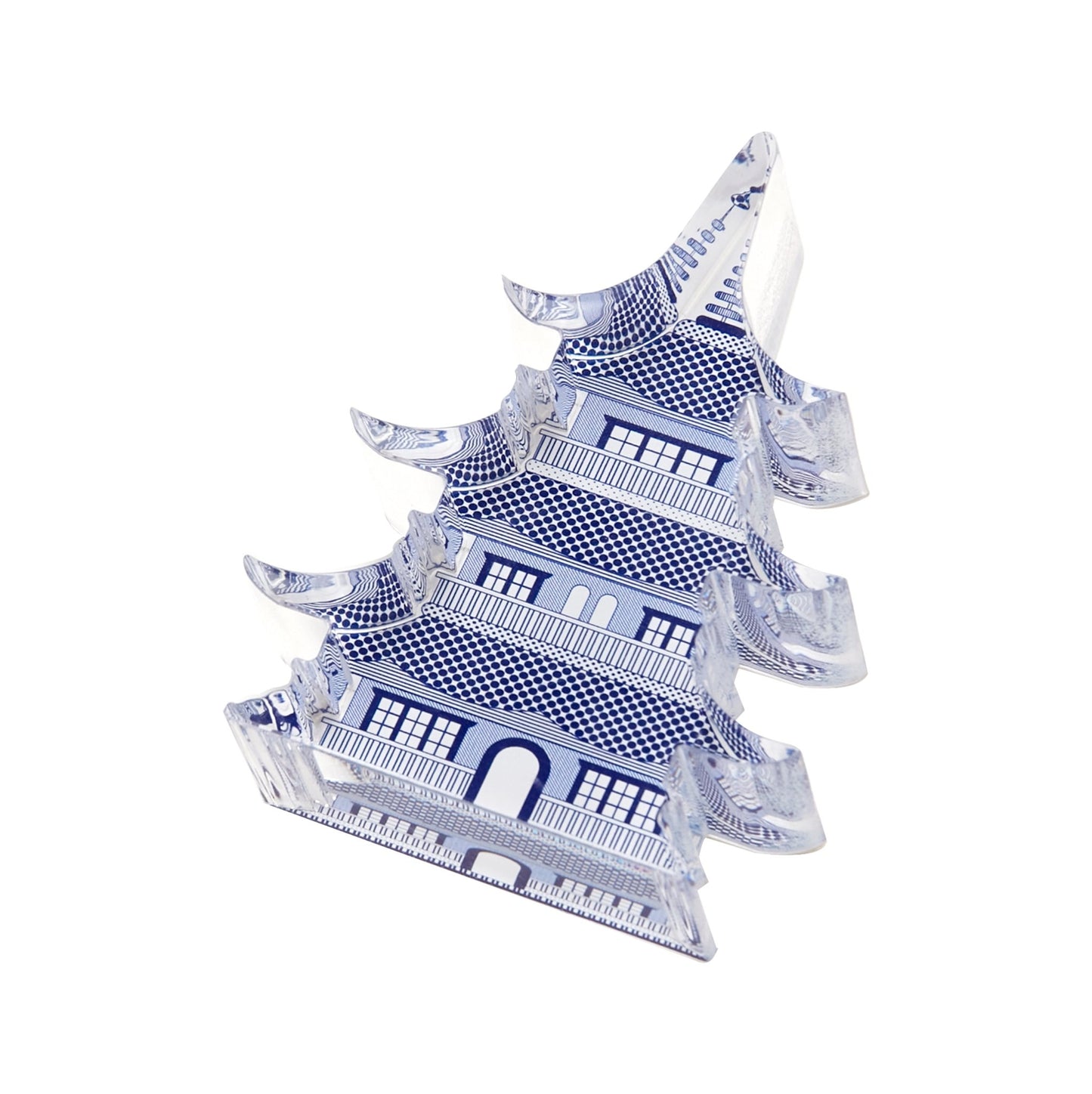 Blue Pagoda Acrylic Napkin Weight - Tara Wilson Designs