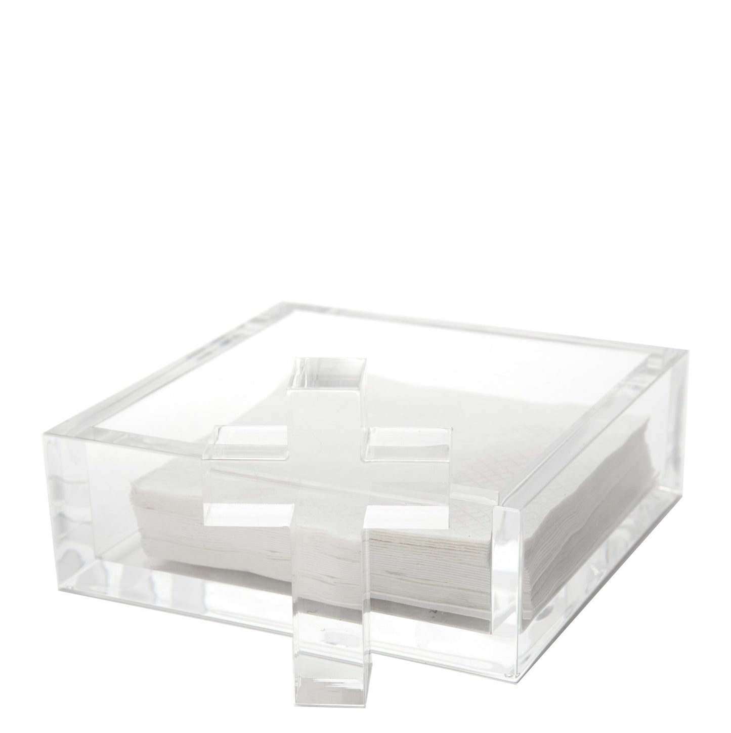 Cross Acrylic Cocktail Napkin Holder - Tara Wilson Designs