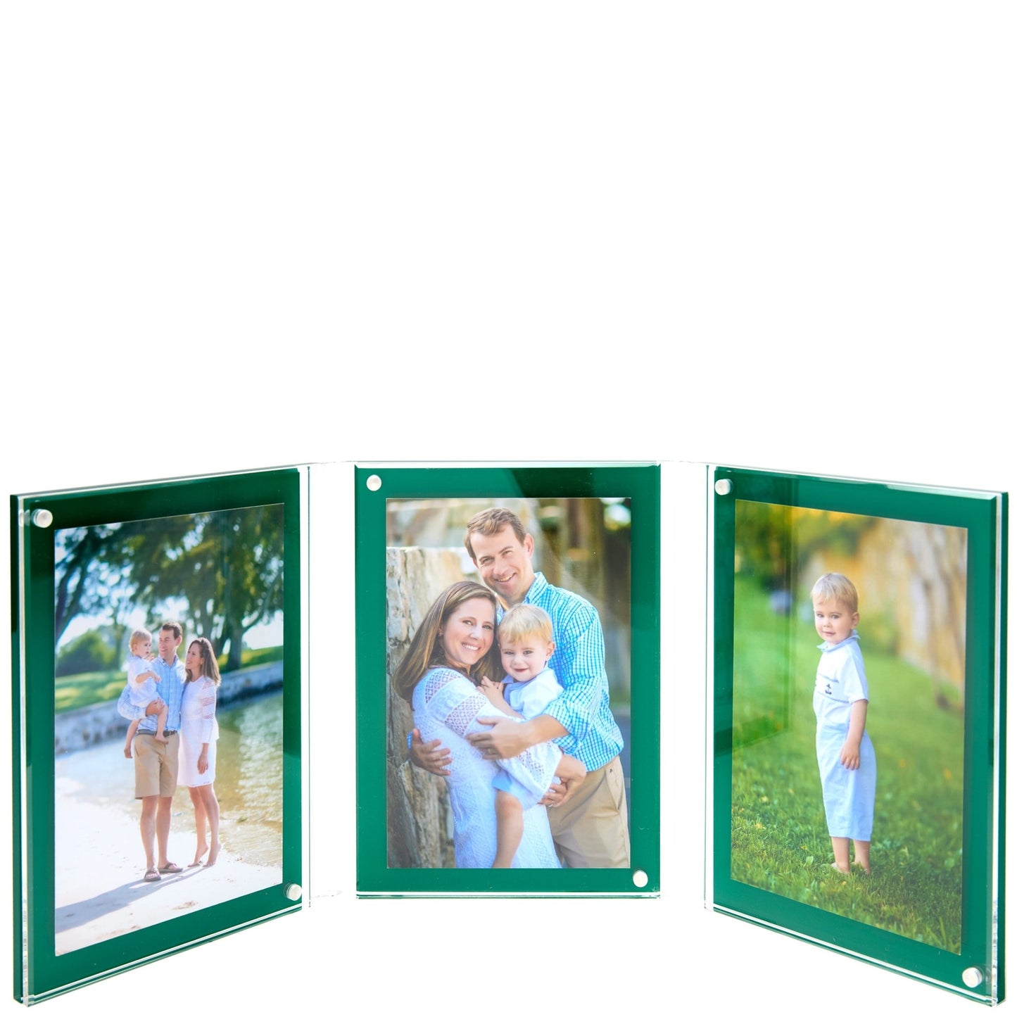 Green Acrylic Large Triple Bevel Frame - Tara Wilson Designs