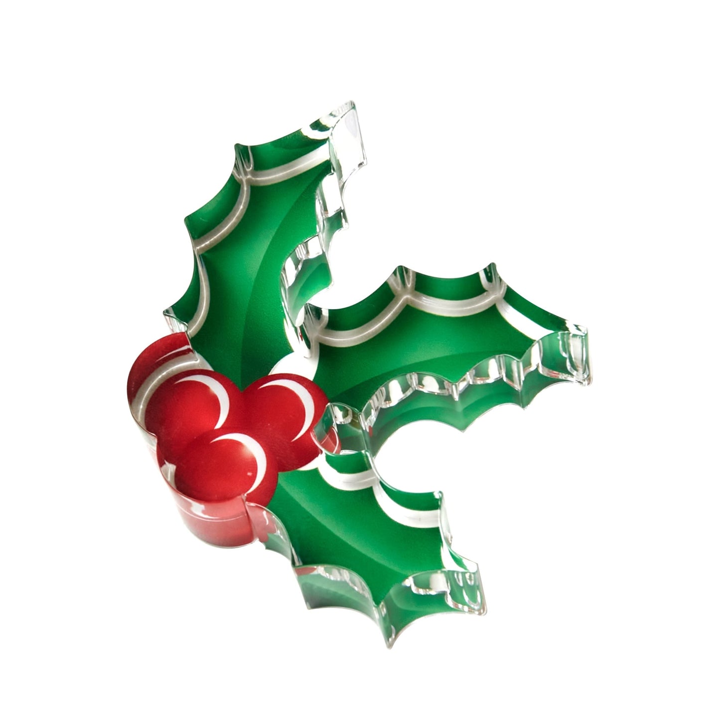Holly Berries Acrylic Napkin Weight - Tara Wilson Designs