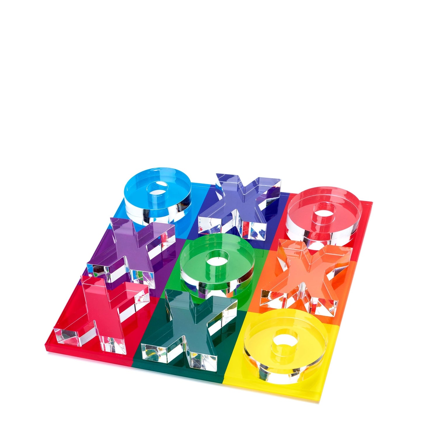 Multicolor Acrylic Mini Tic Tac Toe - Tara Wilson Designs