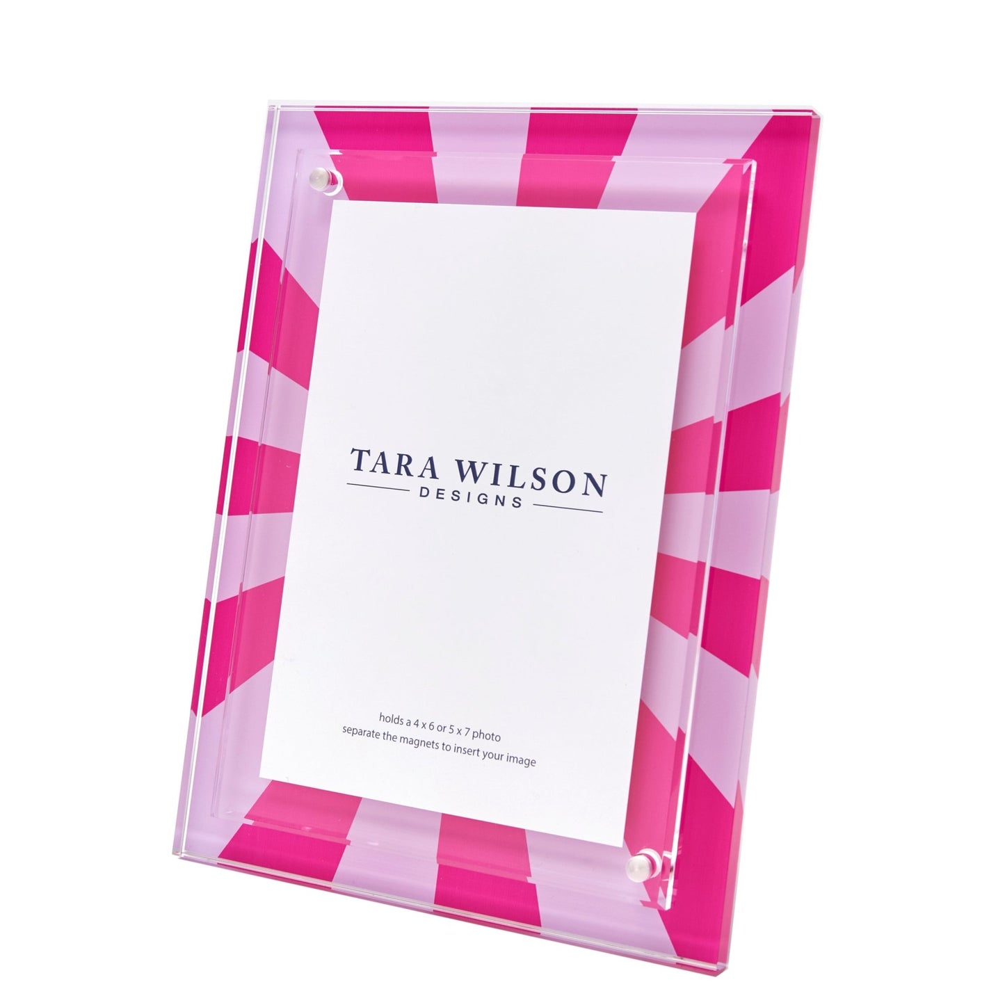 Pink & Lavender Acrylic Sunburst Frame - Tara Wilson Designs