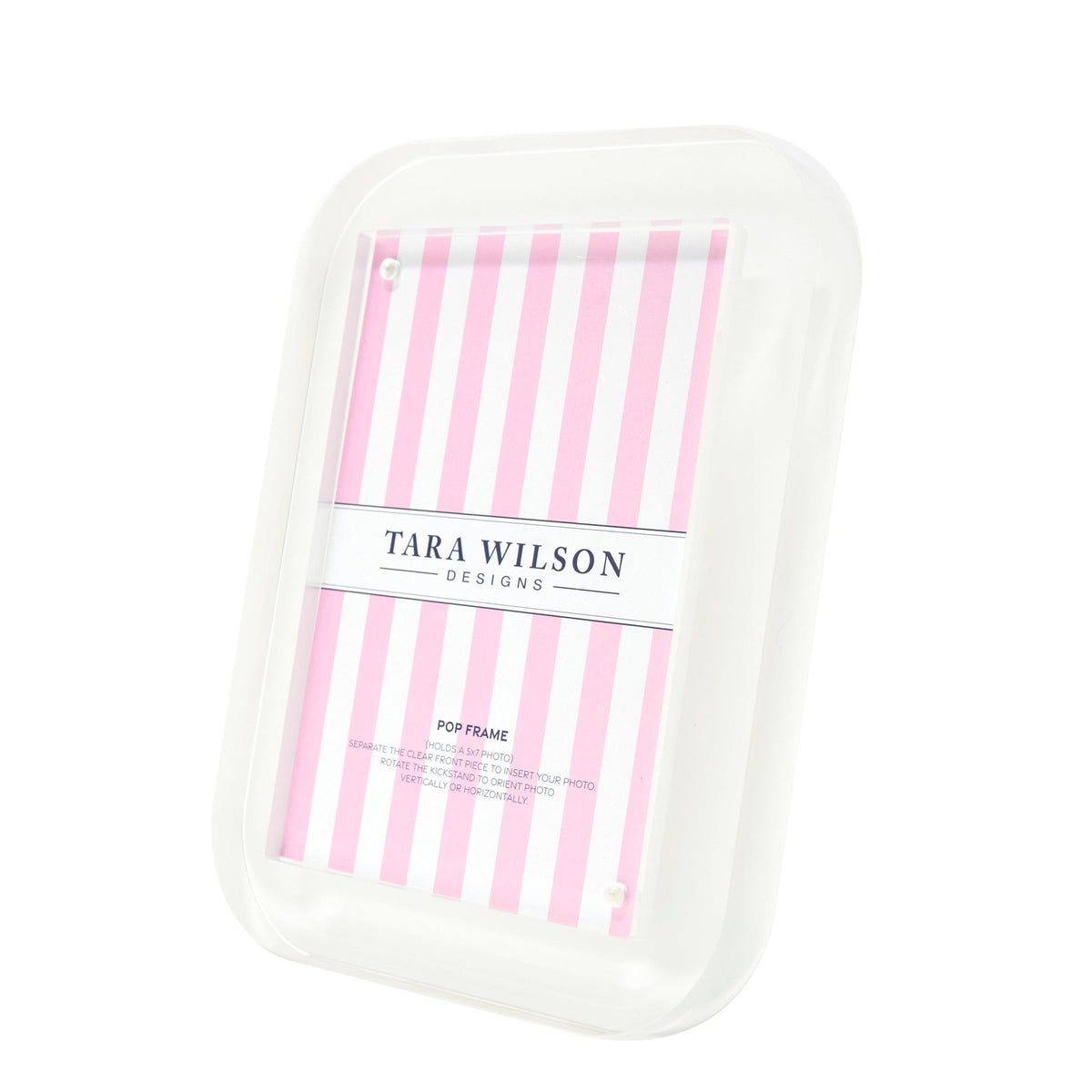 White Acrylic 5" x 7" Pop Frame - Tara Wilson Designs