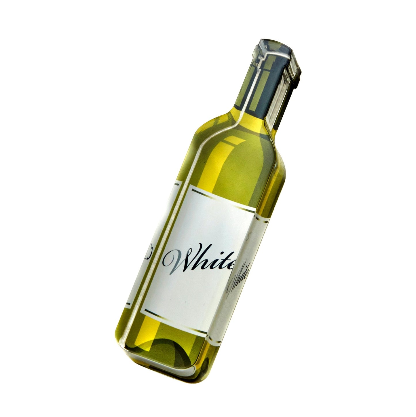 White Wine Bottle Acrylic Napkin Weight - Tara Wilson Designs