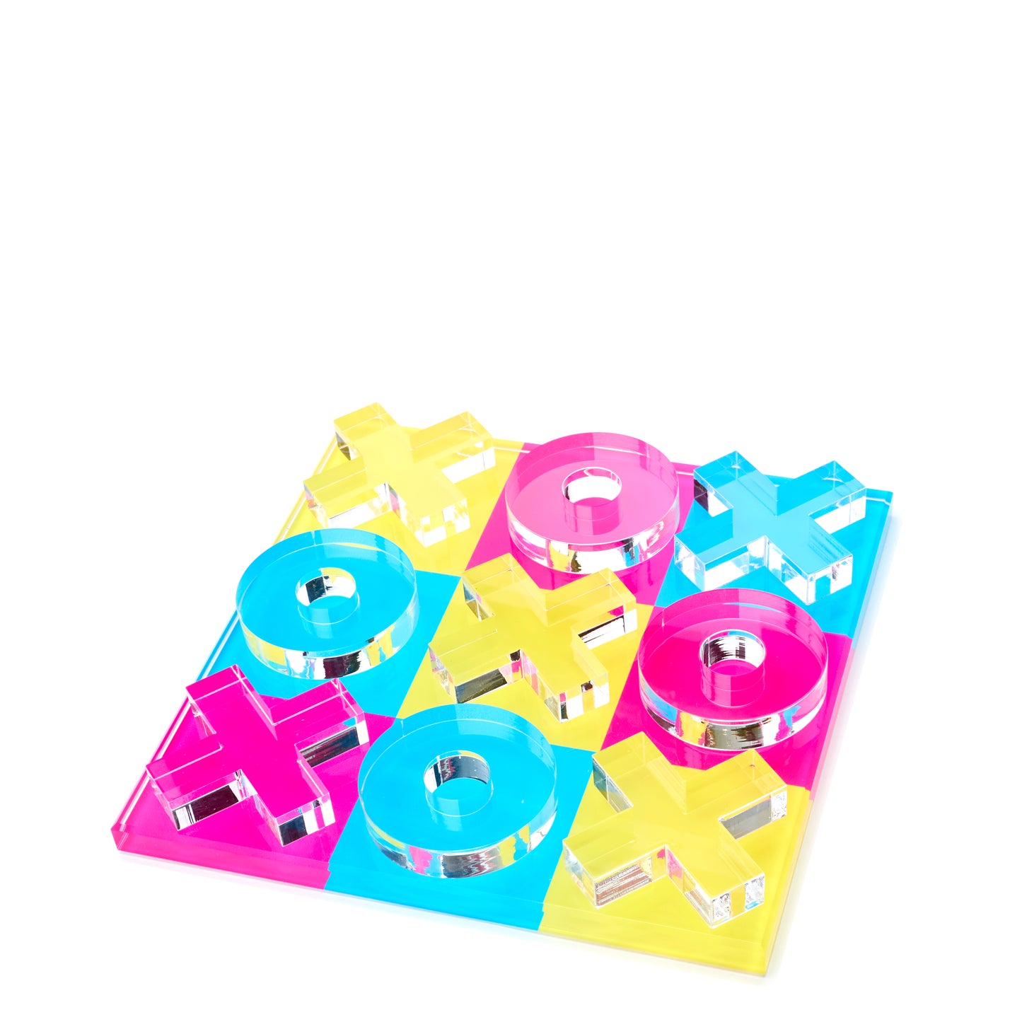 MINI TIC TAC TOE - MIAMI (YELLOW, PINK, BLUE)