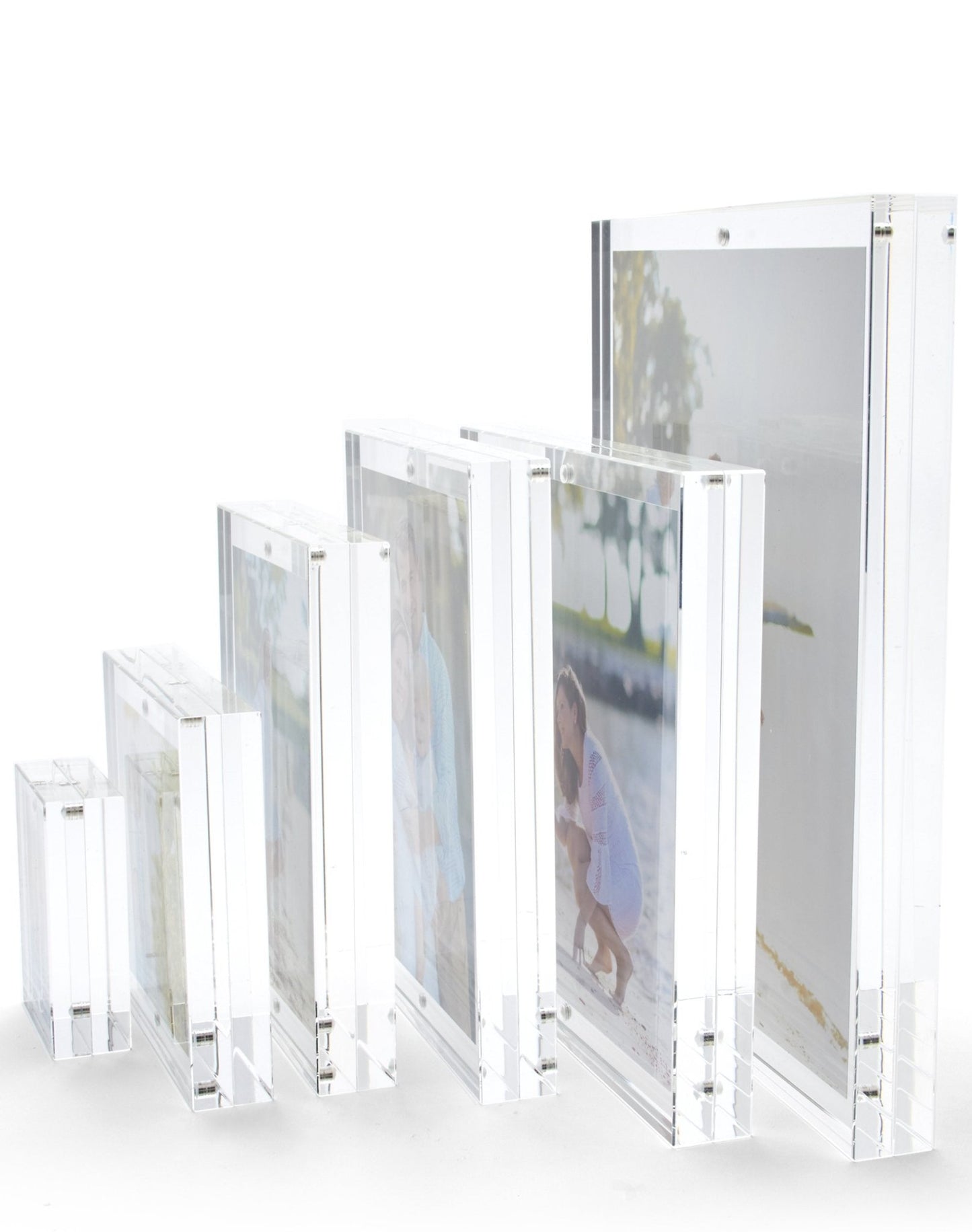 Clear Acrylic 4" x 6" Double - Sided Thick Block Frame - Tara Wilson Designs