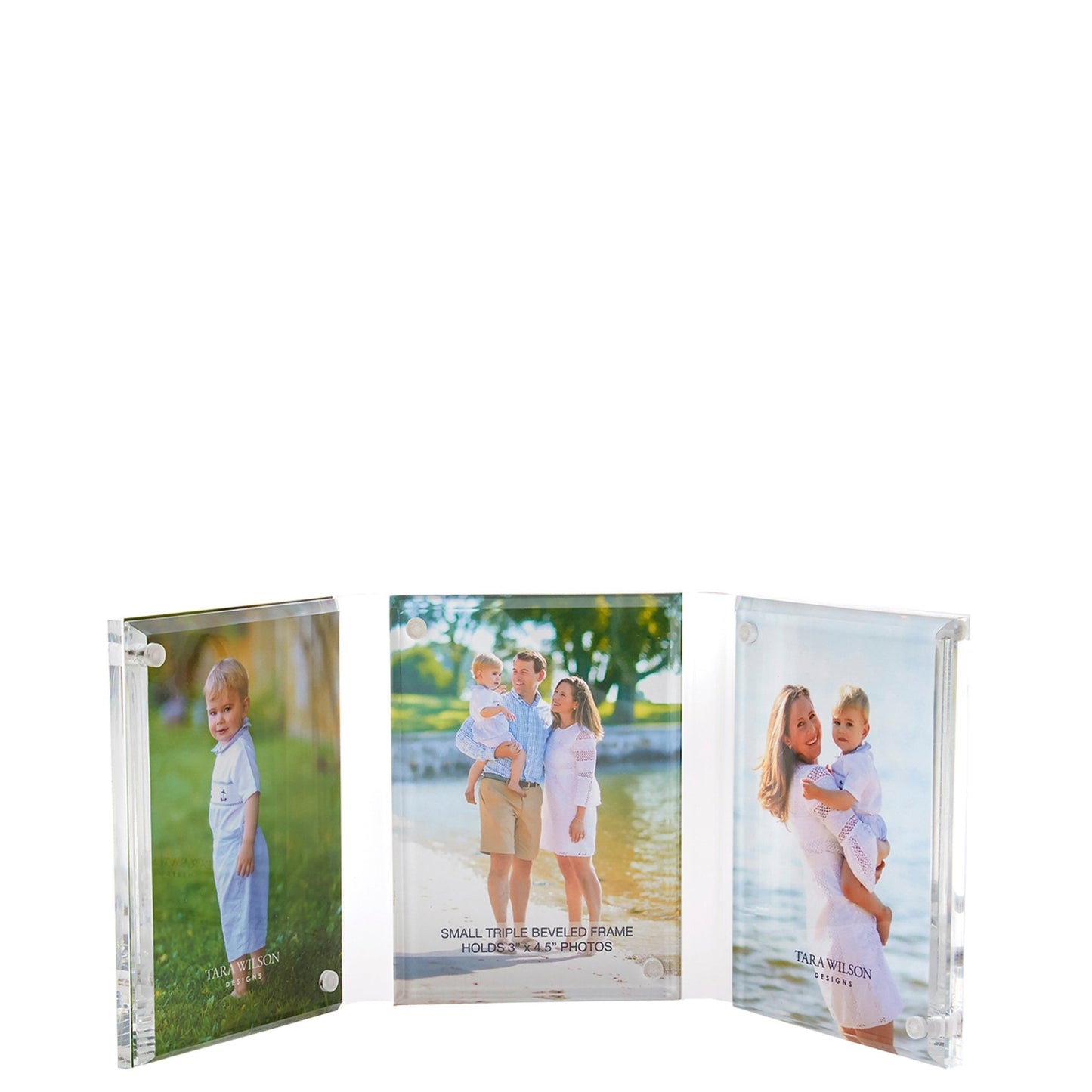 Clear Acrylic Small Triple Bevel Frame - Tara Wilson Designs