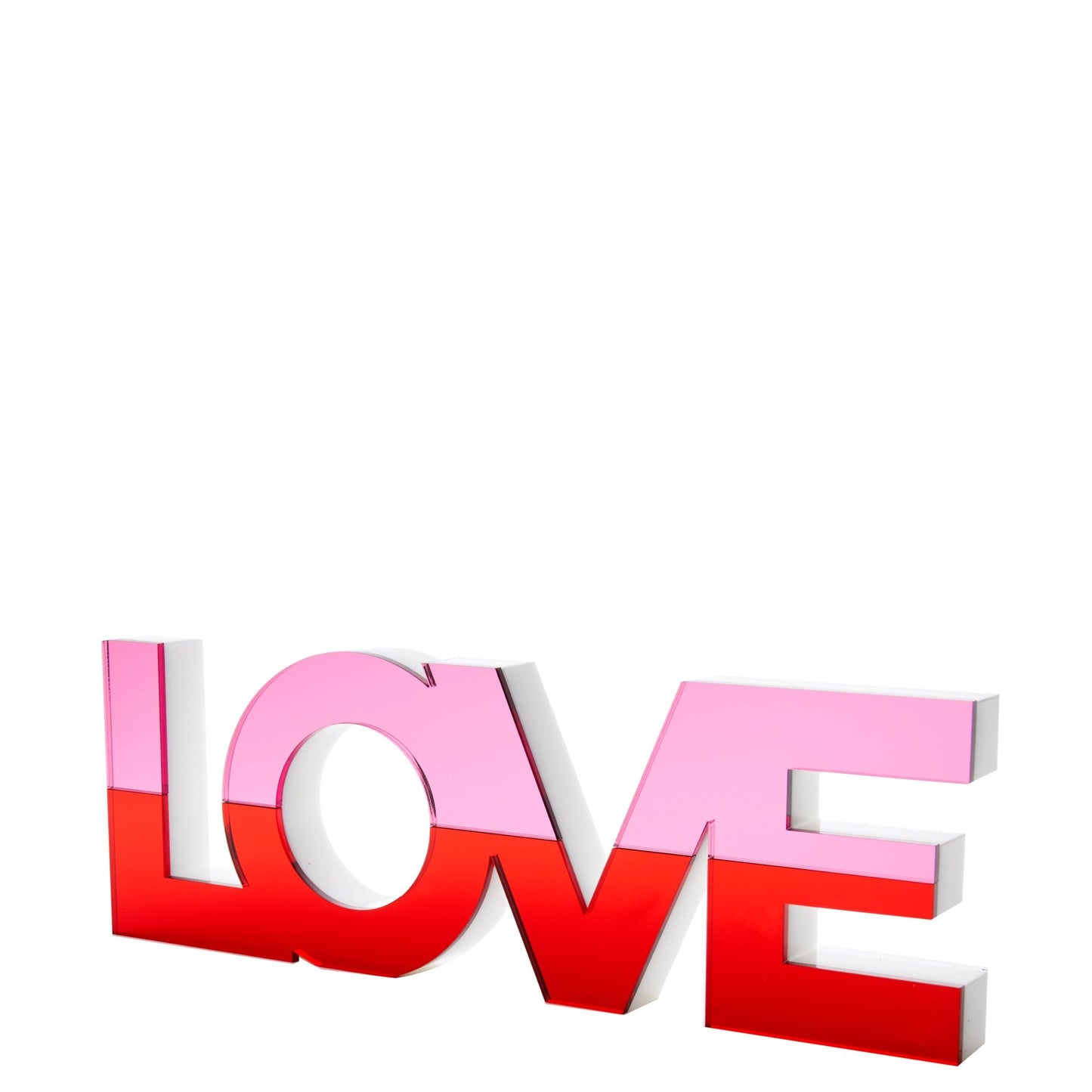 Stand Alone - Love (Mirrored Red & Pink) - Tara Wilson Designs