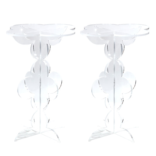Clover Mahjong Acrylic Side Table (Set of 2)