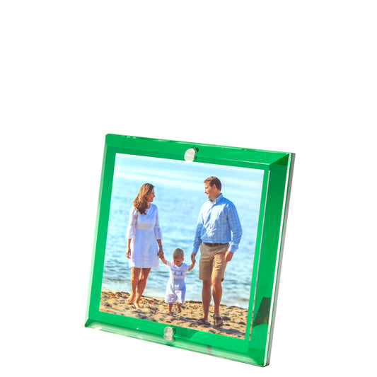 Emerald Acrylic 4" x 4" Beveled Frame