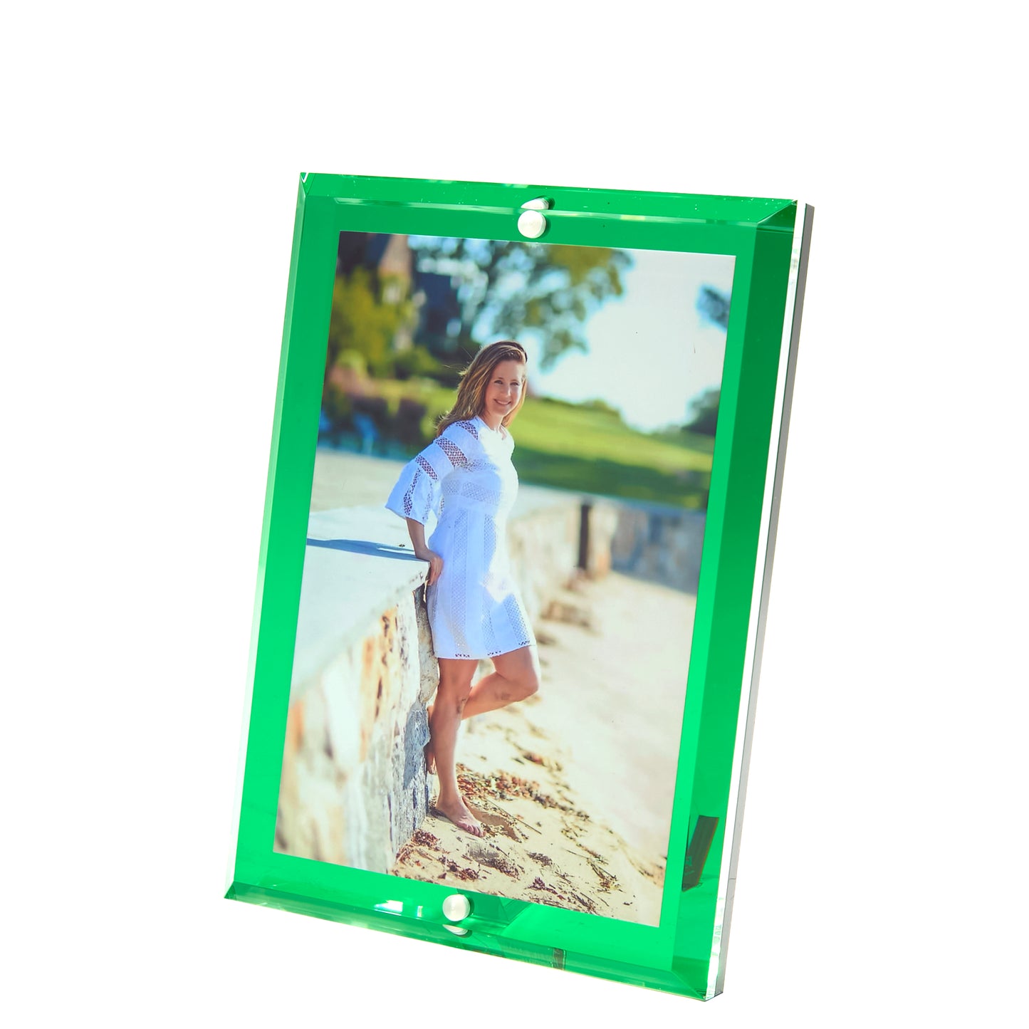 Emerald Acrylic 4" x 6" Beveled Frame