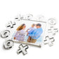 Clear X & O's with Photo Bottom Acrylic Mini Tic Tac Toe