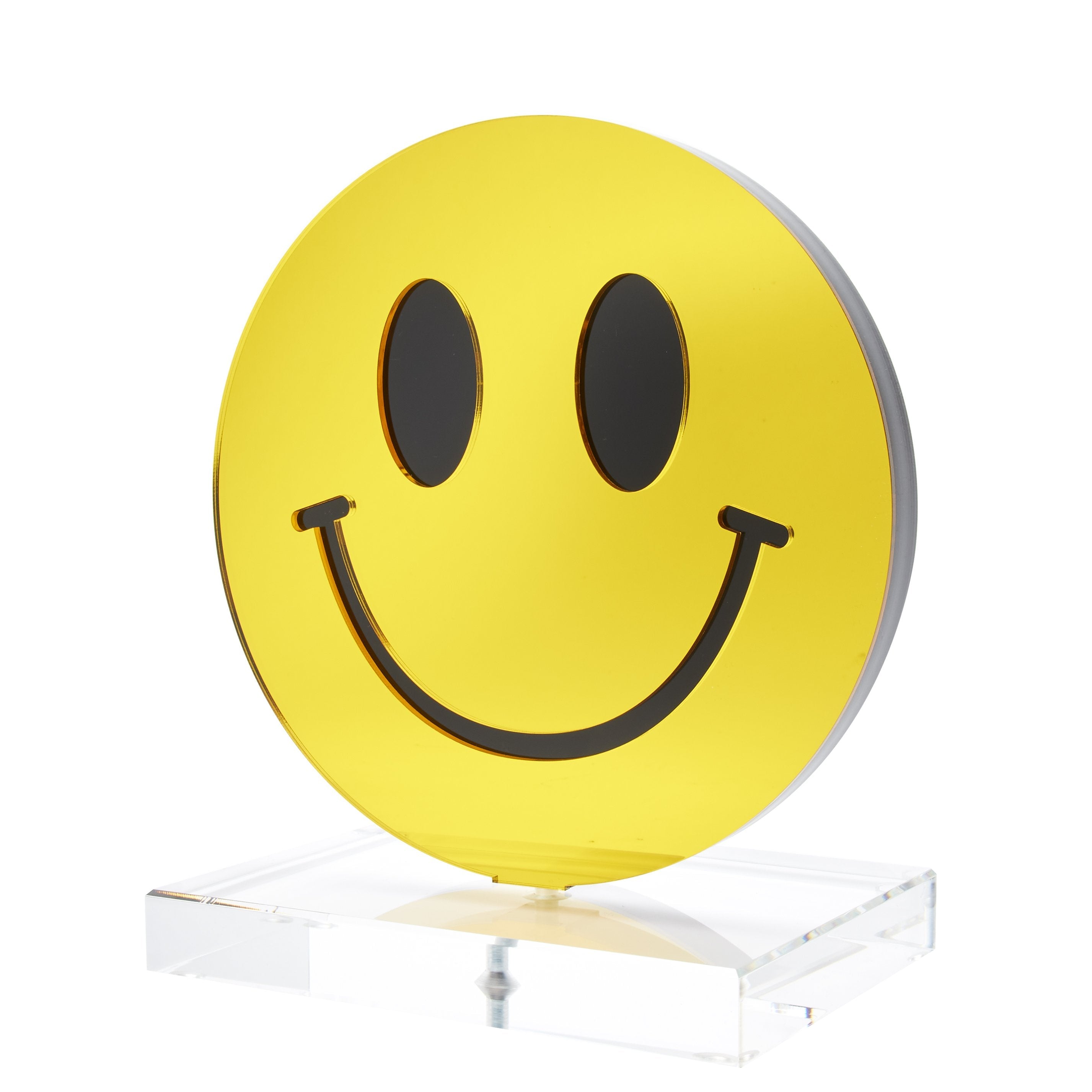 STAND ALONE - SMILEY FACE (MIRRORED YELLOW) – Tara Wilson Designs