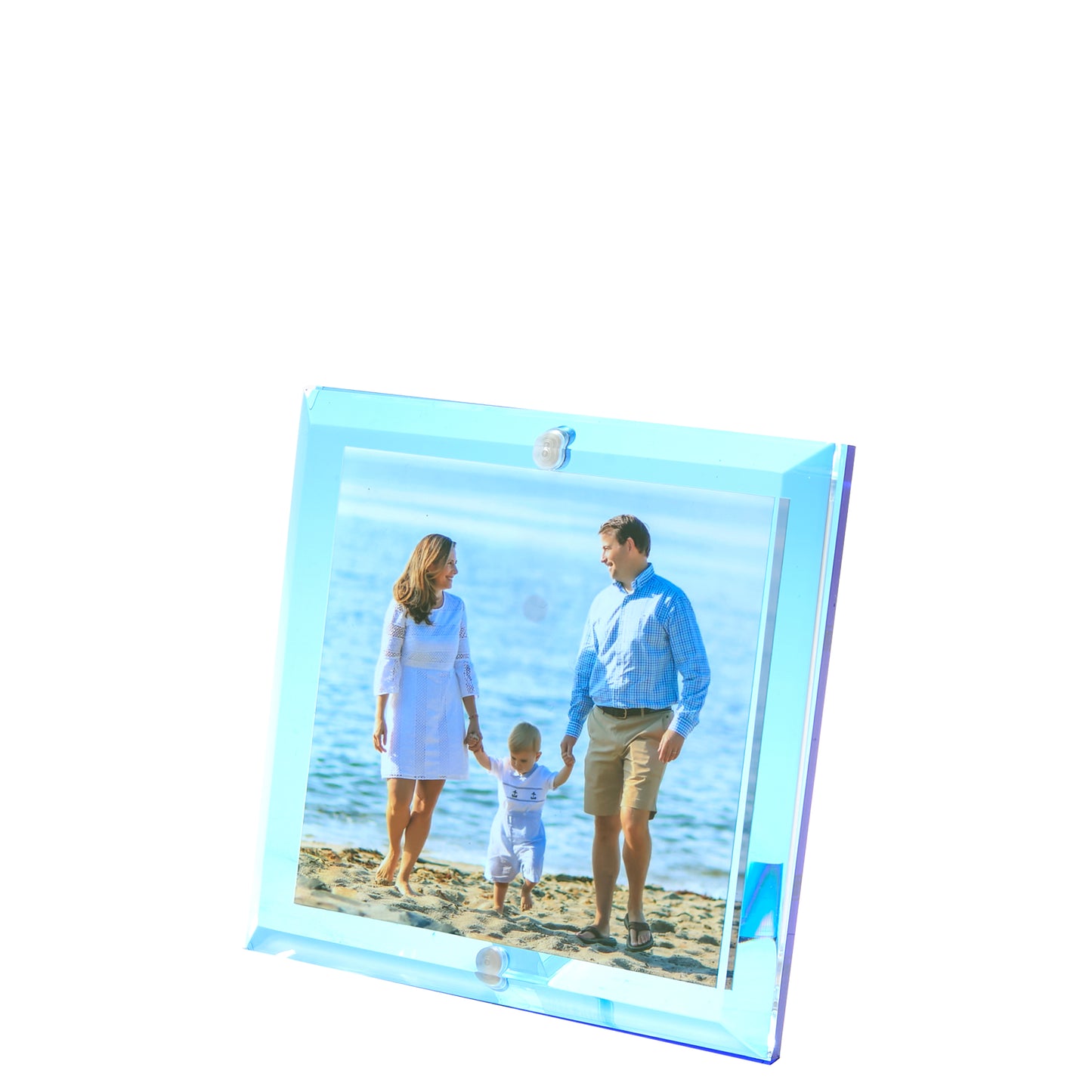 Sapphire Acrylic 4" x 4" Beveled Frame