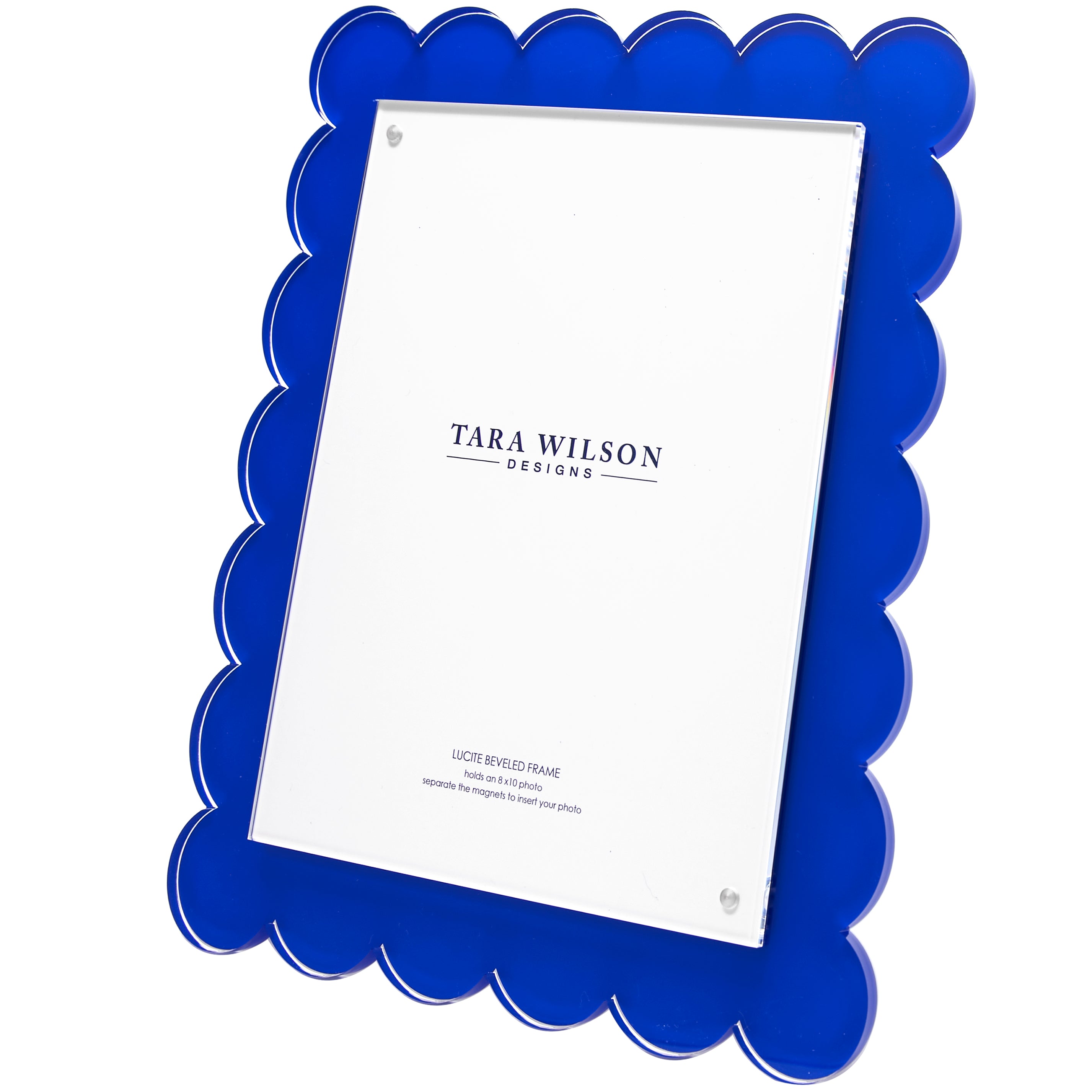 SCALLOP FRAME - 8 X 10 - BLUE – Tara Wilson Designs