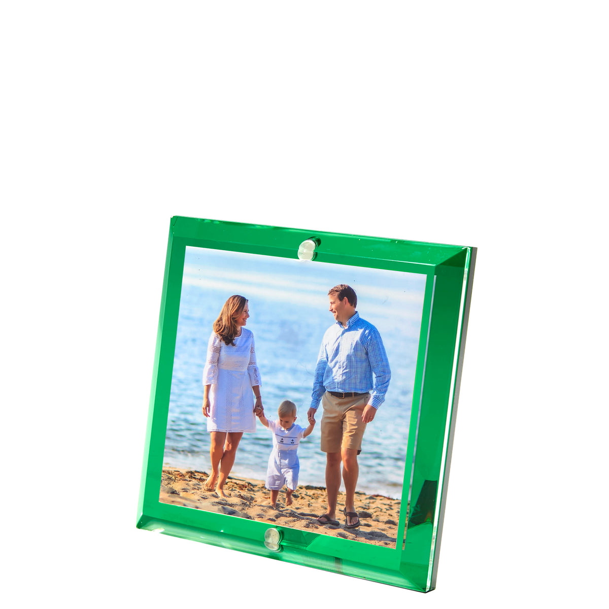 Emerald Acrylic 4" x 4" Beveled Frame