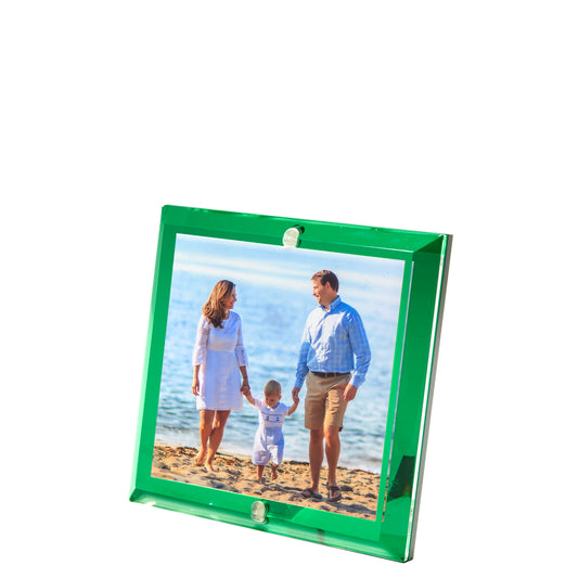 Emerald Acrylic 4" x 4" Beveled Frame
