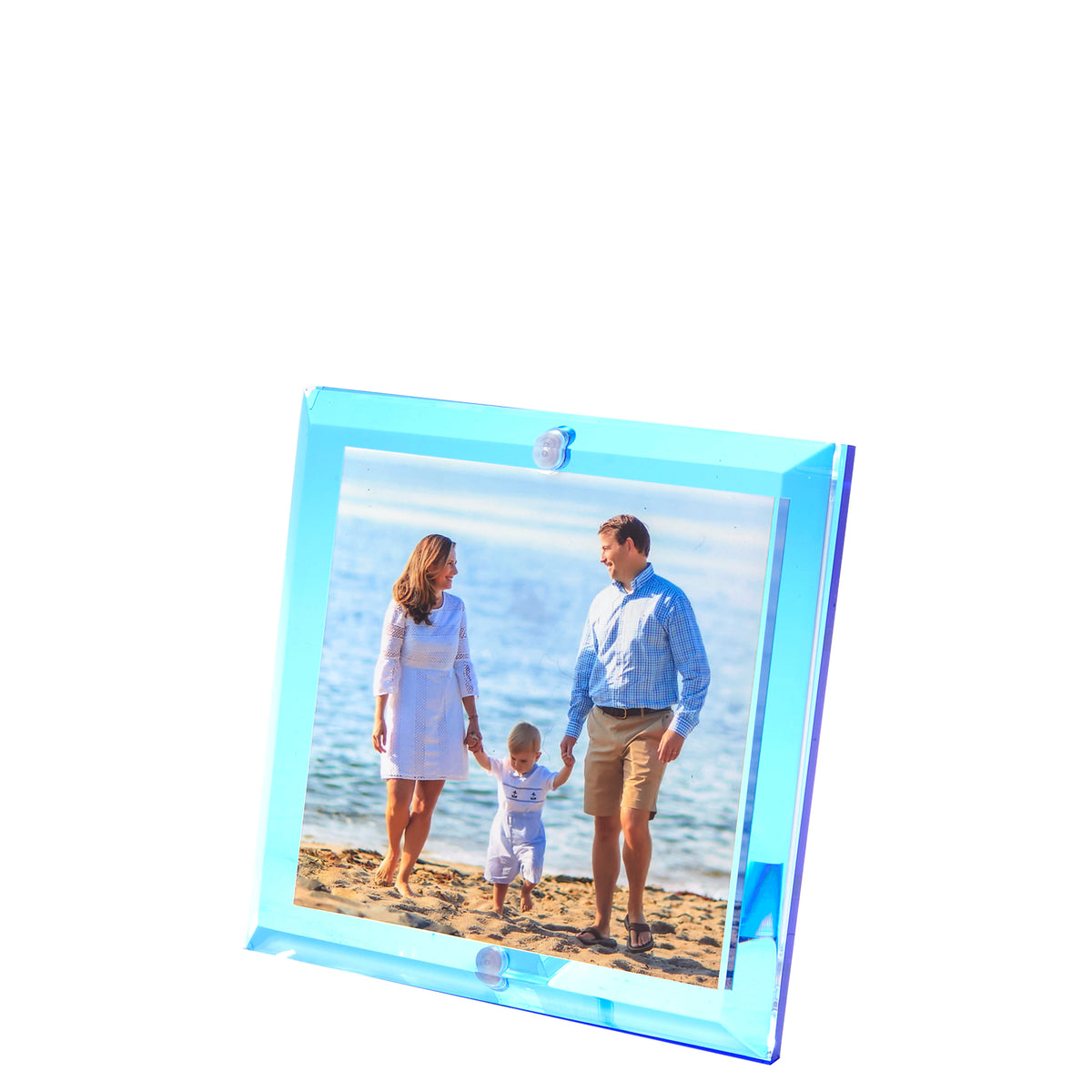 Sapphire Acrylic 4" x 4" Beveled Frame