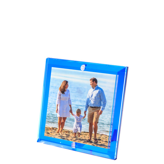 Seaglass Acrylic 4" x 4" Beveled Frame
