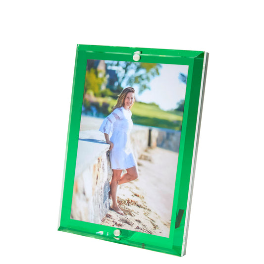 Emerald Acrylic 4" x 6" Beveled Frame