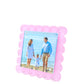 SCALLOP FRAME - SQUARE - PASTEL PINK