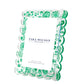 SCALLOP FRAME - GREEN TOILE