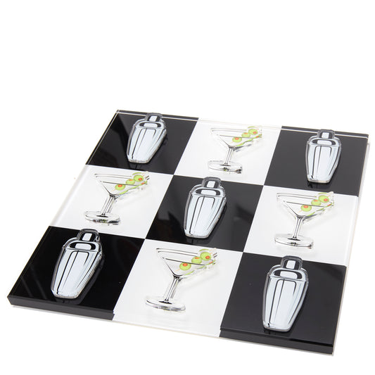 TIC TAC TOE - MARTINI GLASS & SHAKER