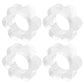 SCALLOP NAPKIN RINGS - SET OF 4