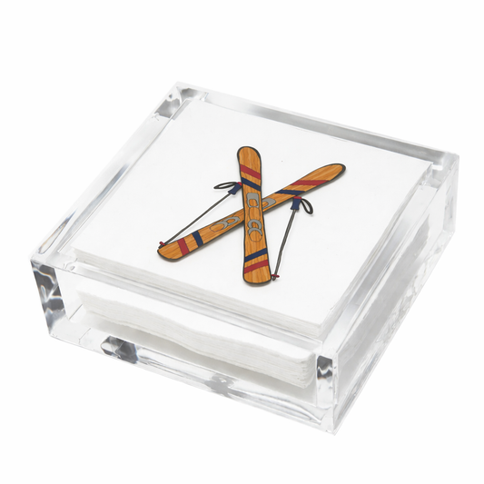 COCKTAIL NAPKIN HOLDER - SKI
