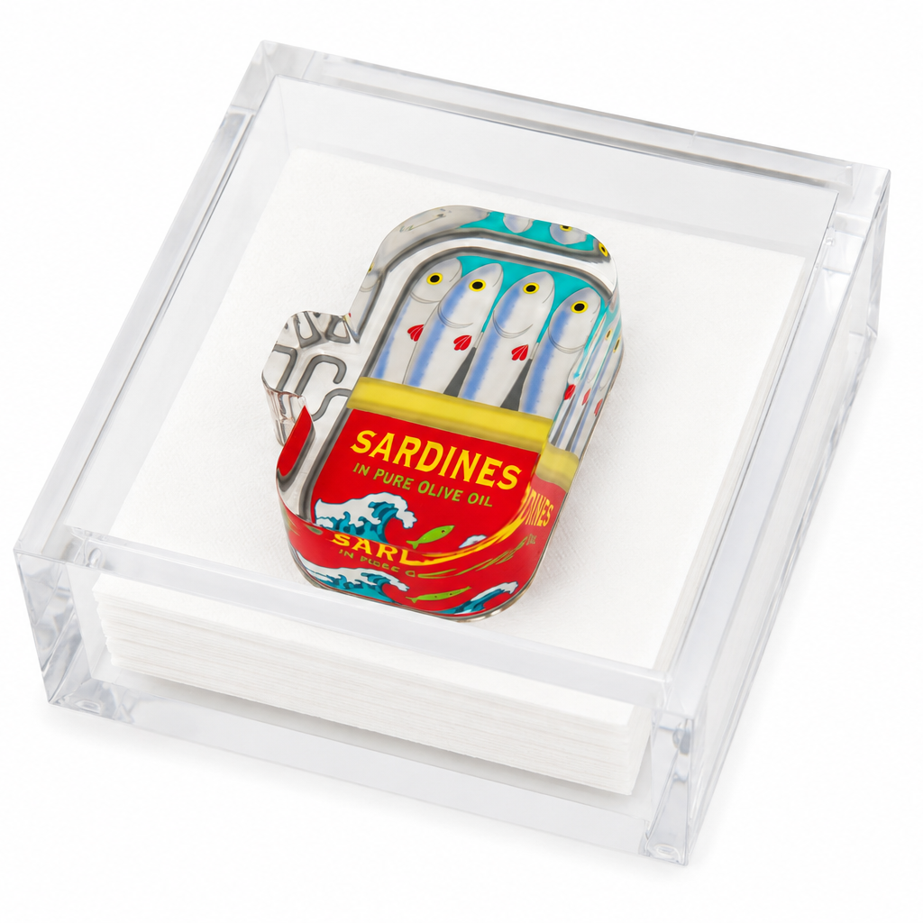 Sardines Acrylic Cocktail Napkin Holder