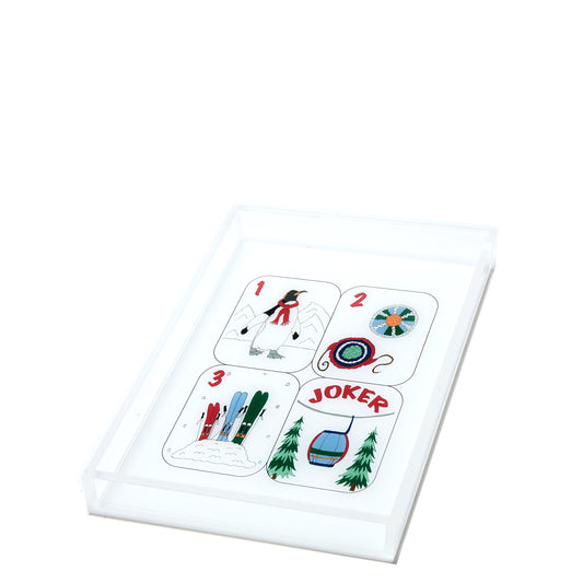 TRAY - WINTER MAHJONG TILES