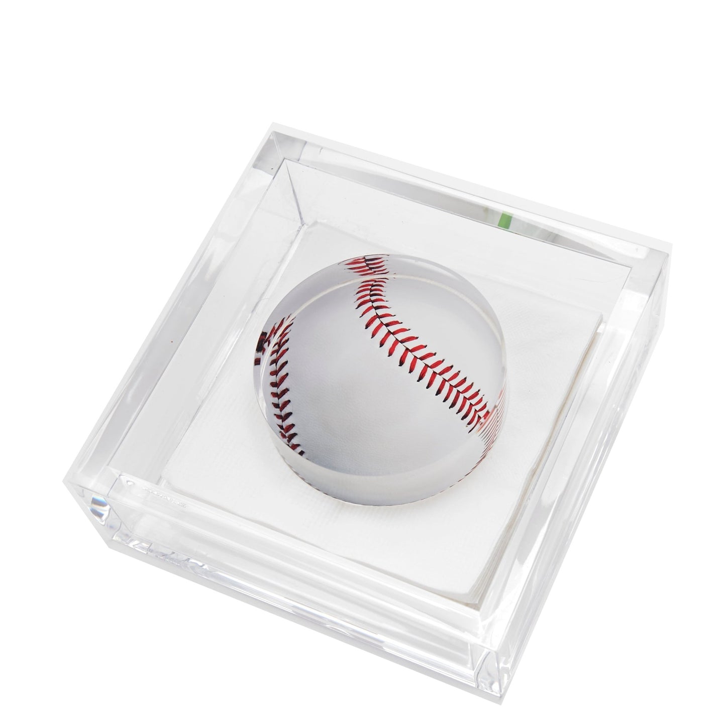 Baseball Acrylic Cocktail Napkin Holder - Tara Wilson Designs
