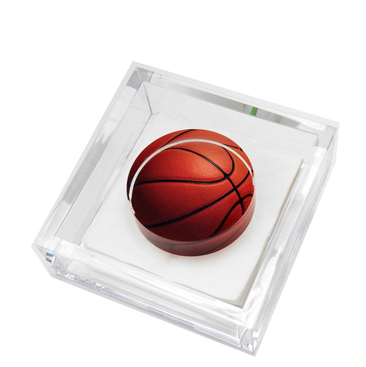 Basketball Acrylic Cocktail Napkin Holder - Tara Wilson Designs