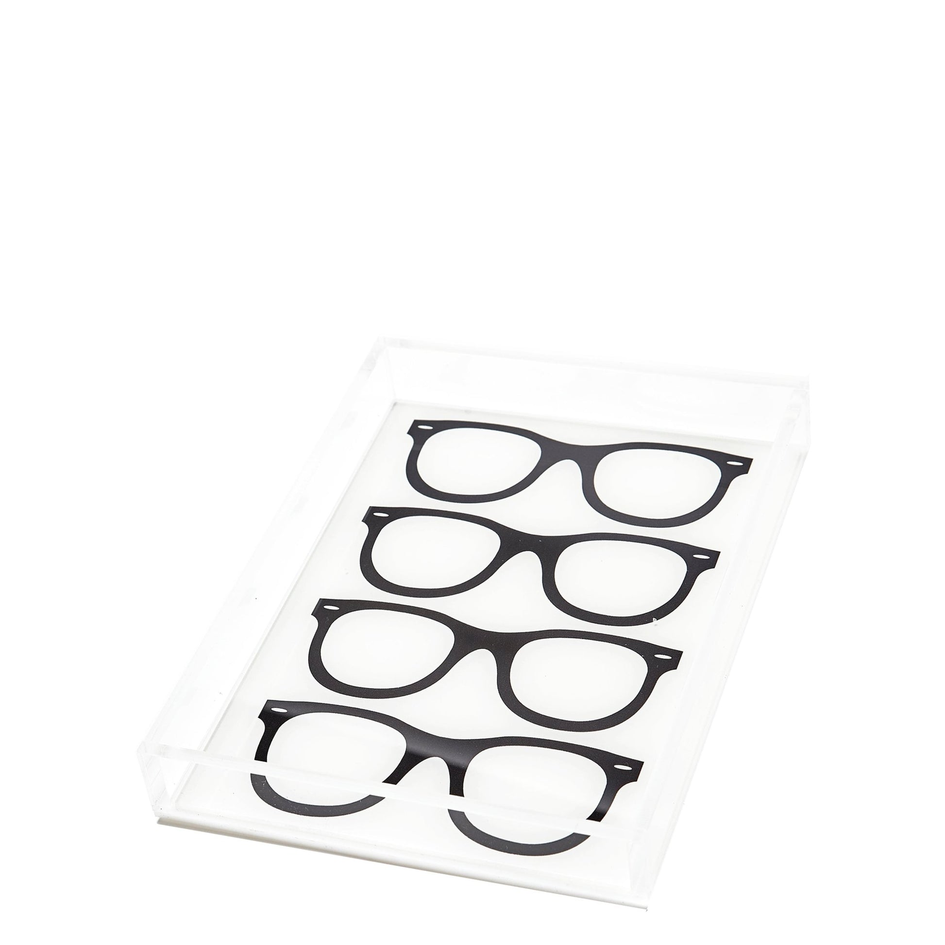 Black Acrylic Glasses Tray - Tara Wilson Designs