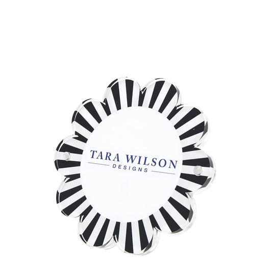Black & White Acrylic Daisy Frame - Tara Wilson Designs