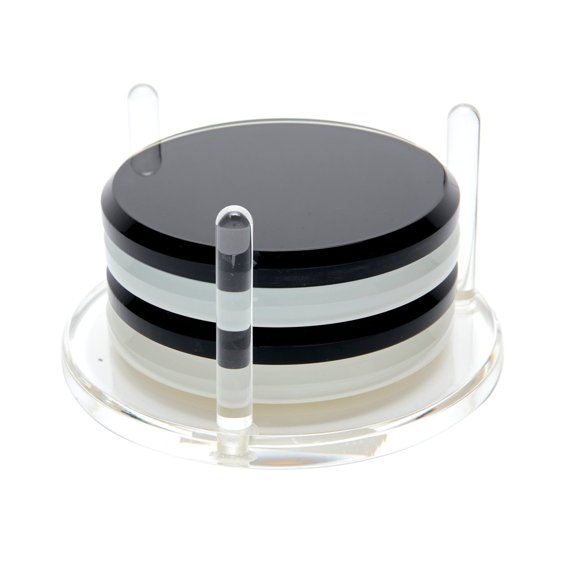 Black & White Acrylic Drink Coasters - Tara Wilson Designs