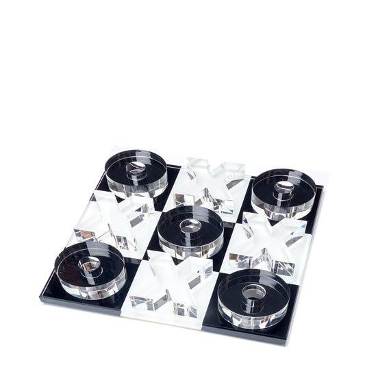 Black & White Acrylic Mini Tic Tac Toe - Tara Wilson Designs