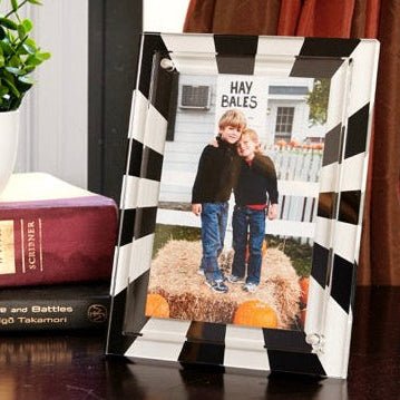 Black & White Acrylic Sunburst Frame - Tara Wilson Designs