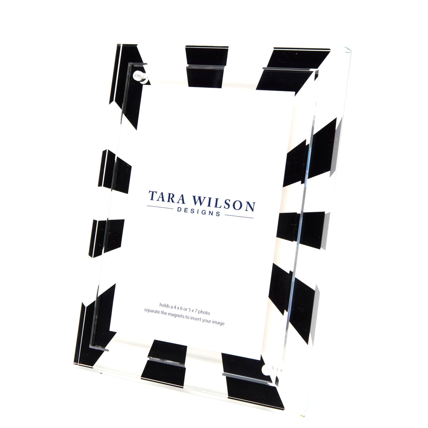 Black & White Acrylic Sunburst Frame - Tara Wilson Designs