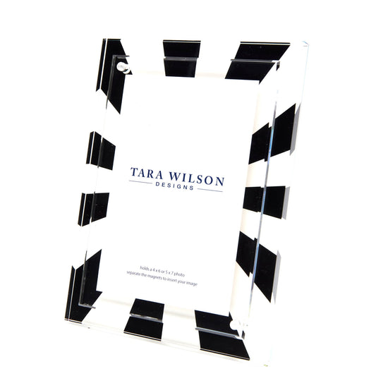 Black & White Acrylic Sunburst Frame - Tara Wilson Designs