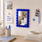 Blue Acrylic 11" x 13" Scallop Mirror - Tara Wilson Designs