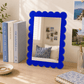 Blue Acrylic 11" x 13" Scallop Mirror - Tara Wilson Designs