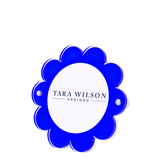 Blue Acrylic Daisy Frame - Tara Wilson Designs