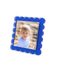 Blue Acrylic Square Scallop Frame - Tara Wilson Designs